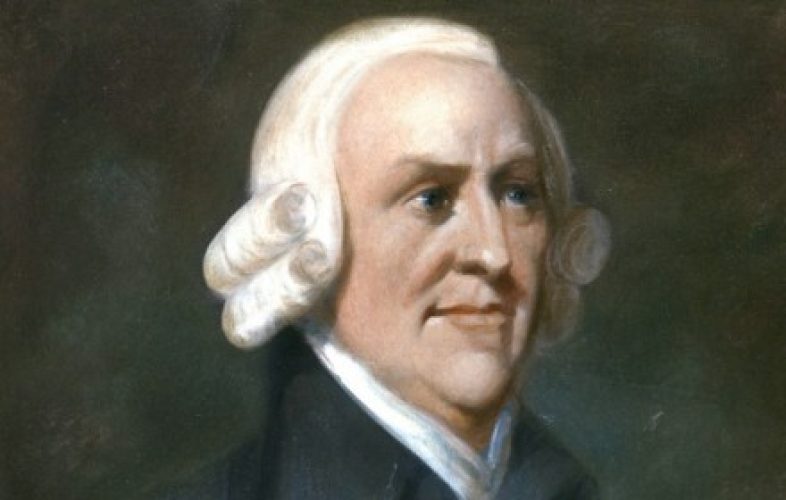 Portrait painting of Adam Smith